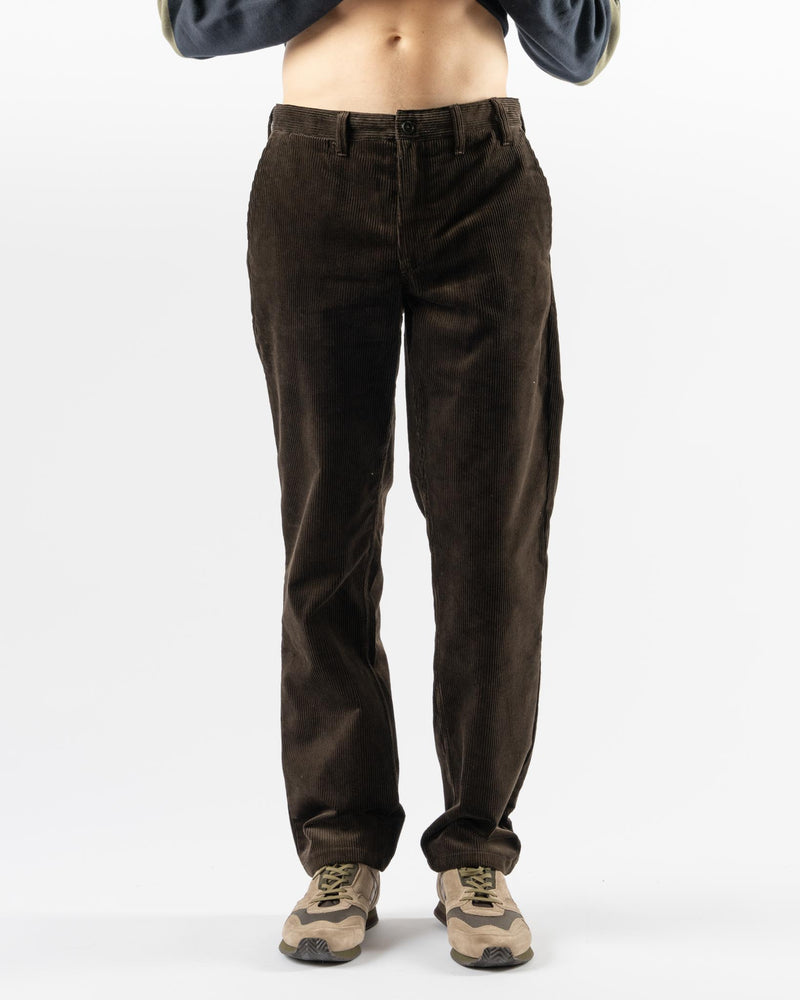 Norse Projects Aros Regular Wide Wale Corduroy Chino in Espresso