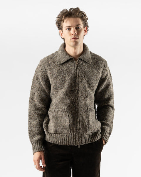Norse Projects Erik Donegal Diamond Jacket in Grey Melange Curated
