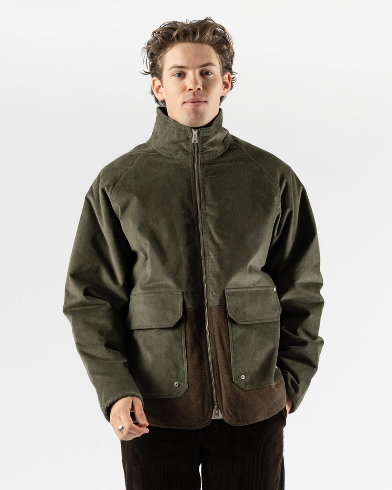 Norse Projects Hakon Solotex Corduroy Reversible in Ivy Green