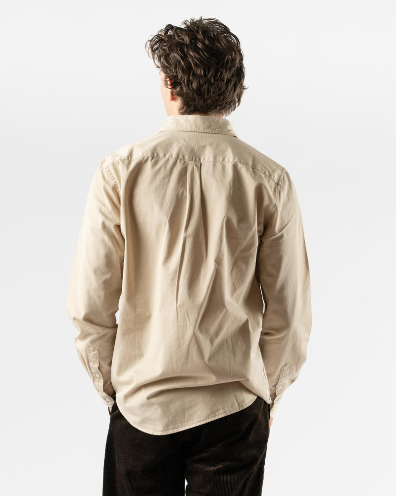 Norse Projects Osvald BD Twill Shirt in Oatmeal