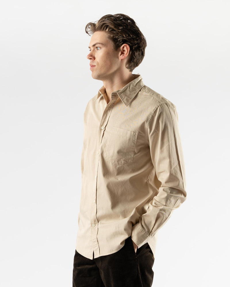 Norse Projects Osvald BD Twill Shirt in Oatmeal