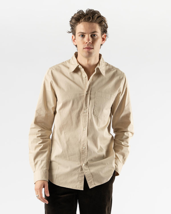 Norse Projects Osvald BD Twill Shirt in Oatmeal