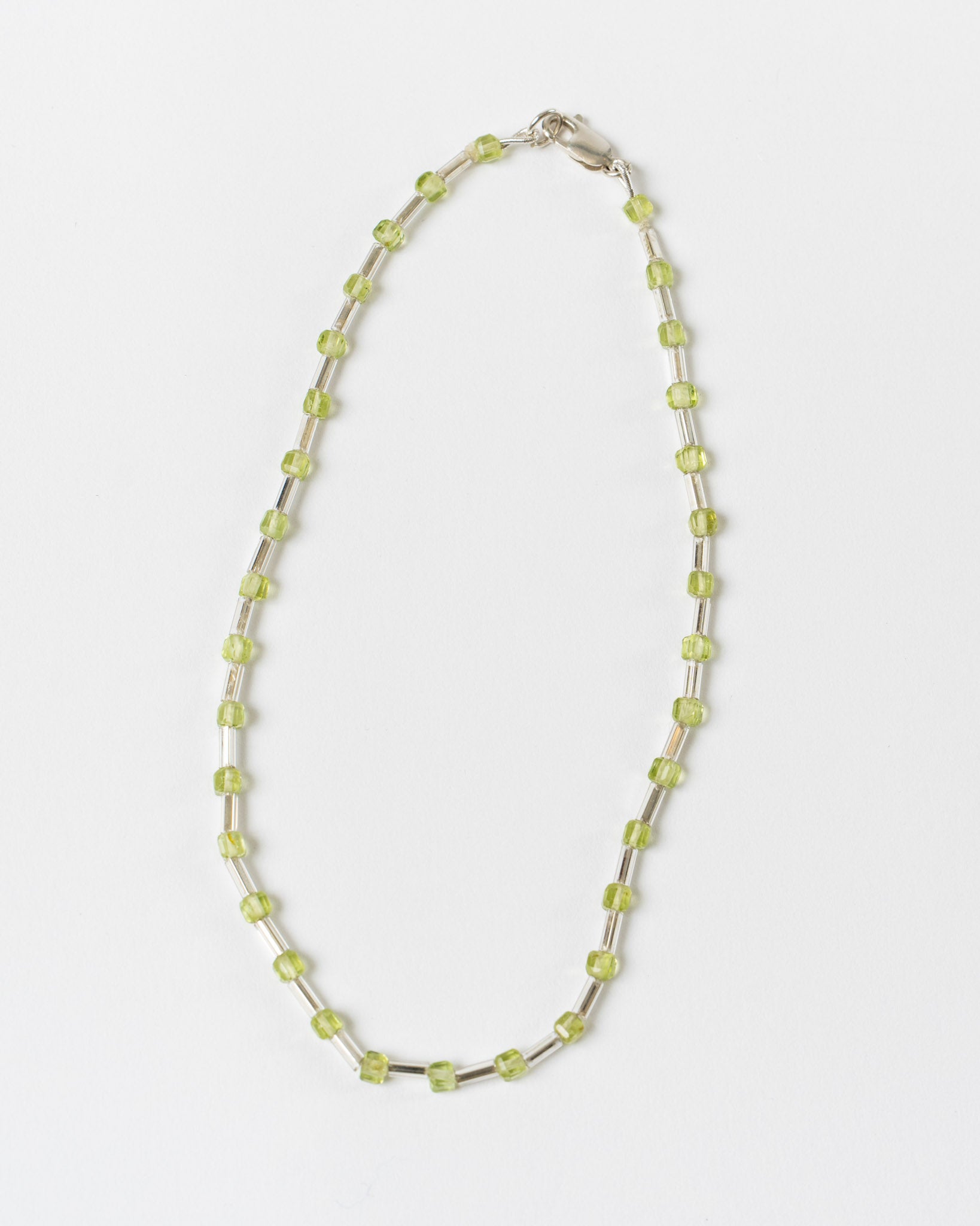 OSIF Peridot and Bead Anklet