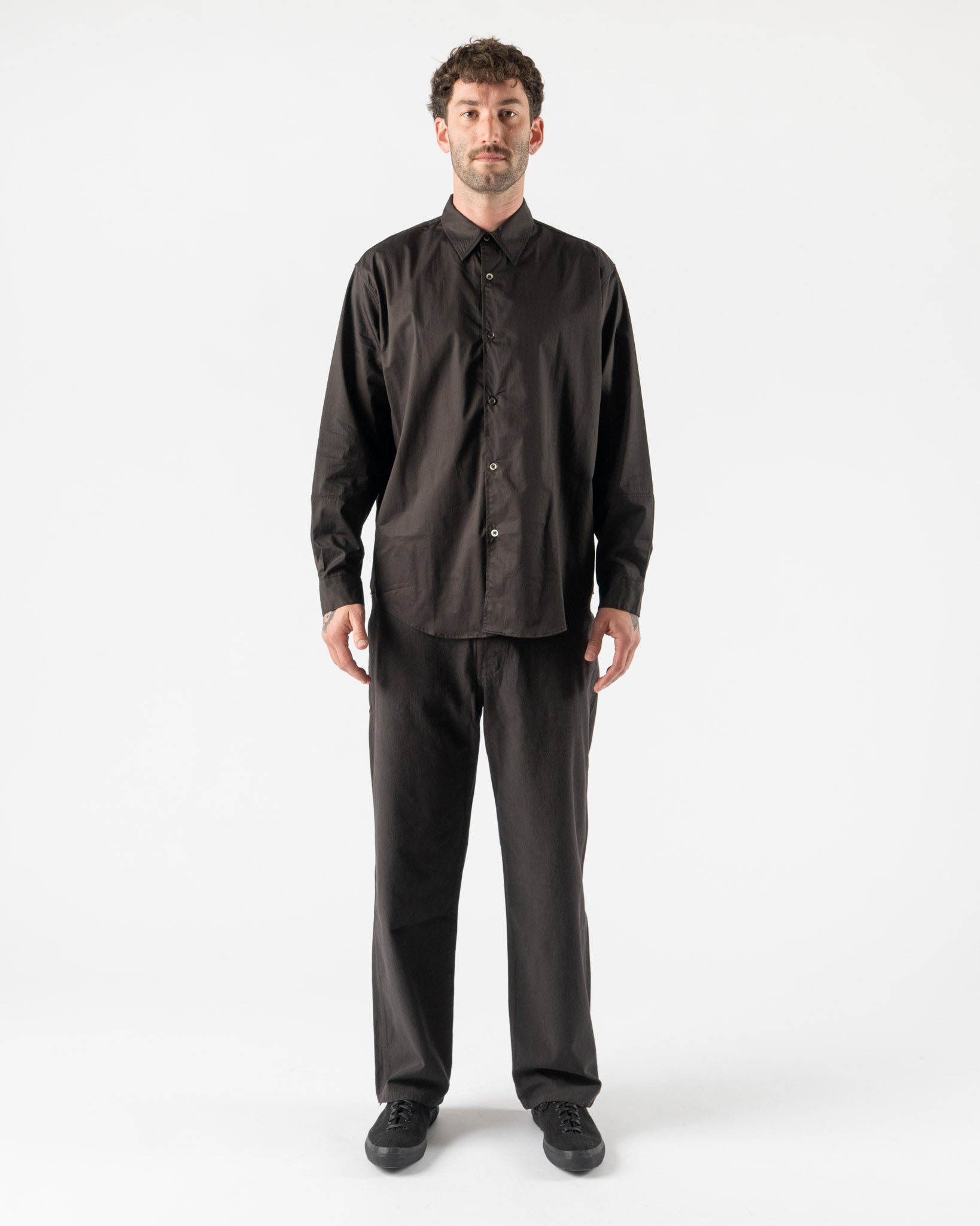 Lady White Co. Lynn Poplin L/S Shirt in Timber