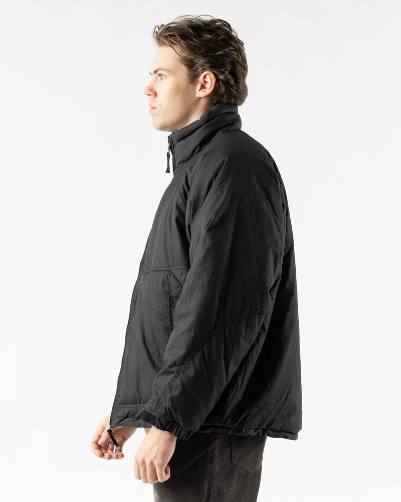 orSlow Cotton x Nylon Padded Jacket in Black