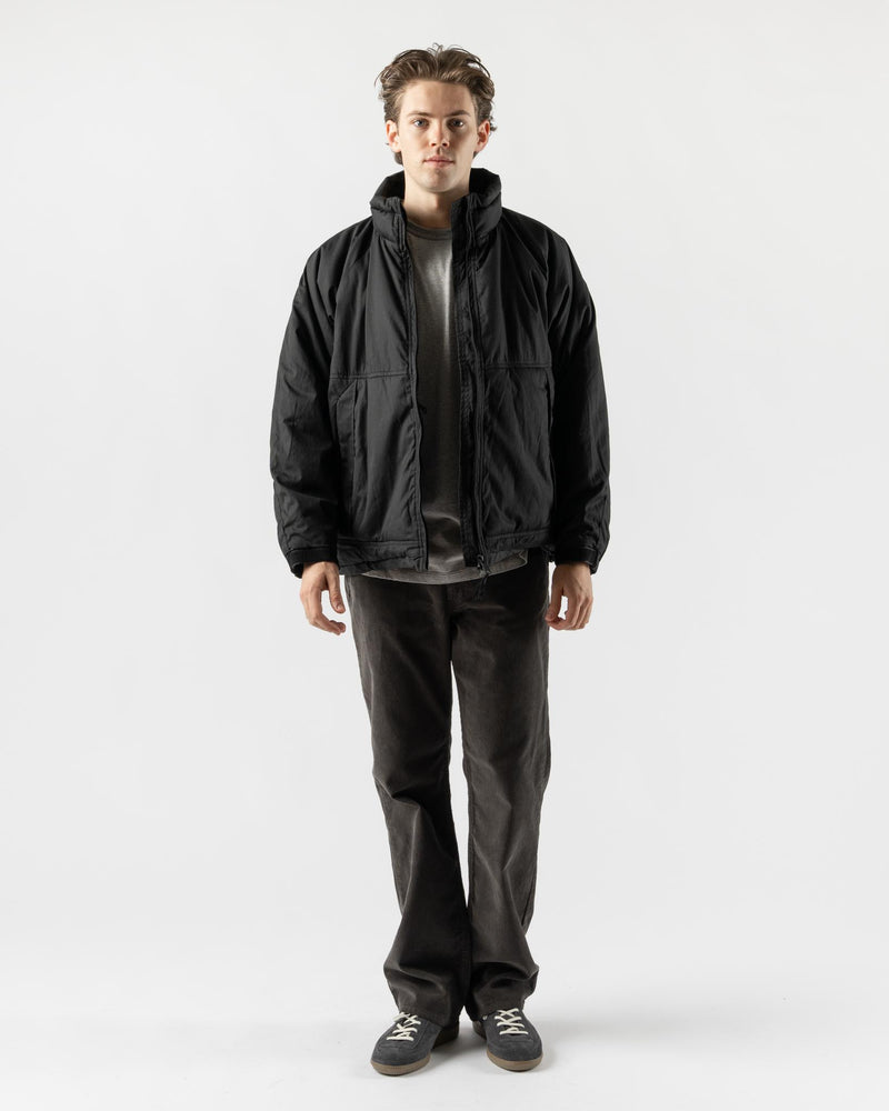 orSlow Cotton x Nylon Padded Jacket in Black