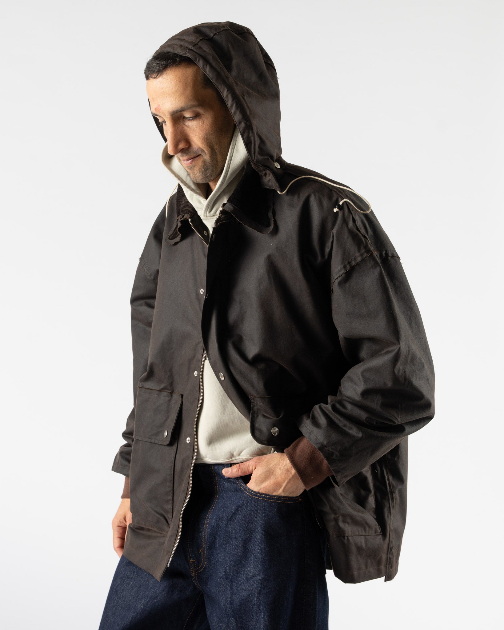 Camiel Fortgens Outdoor Hunting Jacket in Brown Curated at Jake