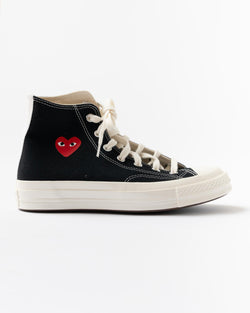 PLAY Converse x COMME des GARÇONS Multi Heart High Top in Black