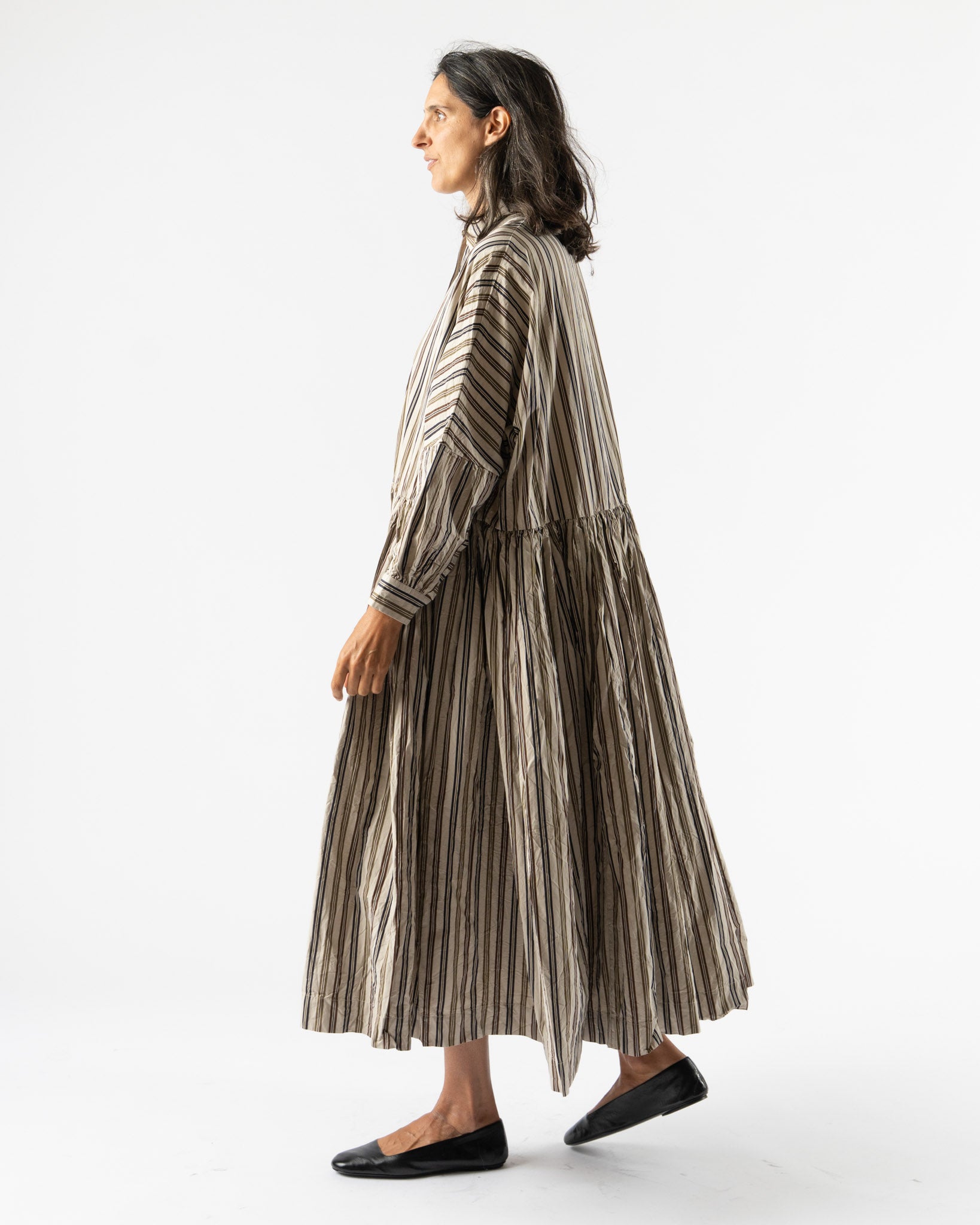 CASEY CASEY Paper Cotton Stripe Saint Roch Dress