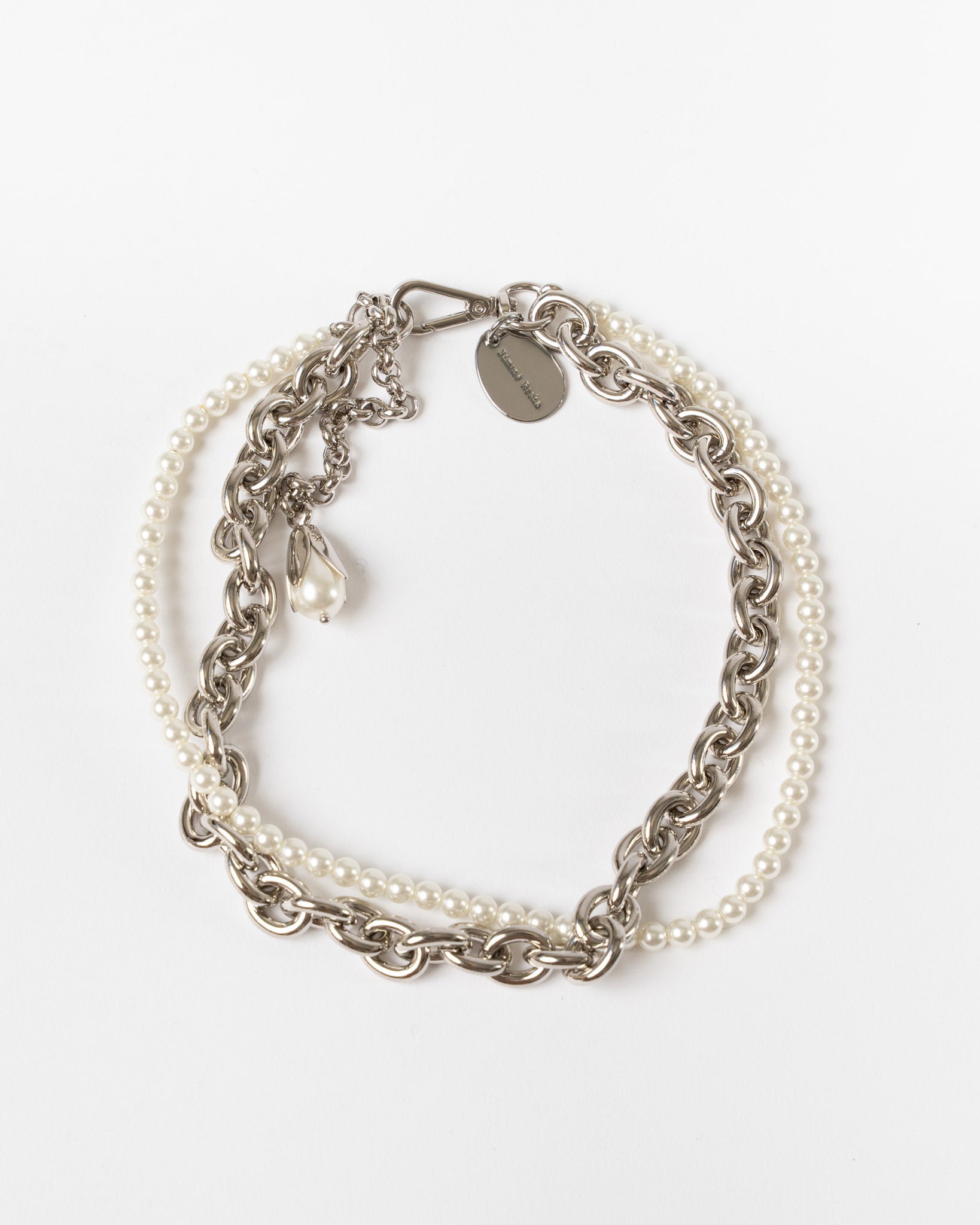 Simone Rocha Pearl & Chain Choker Necklace