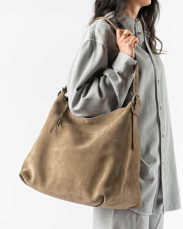 Lemaire Pebble Belted Hobo Bag