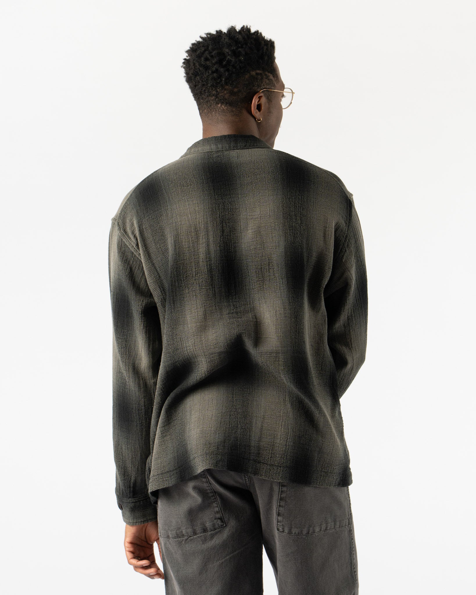 Pilgrim Surf + Supply Crosby Shirt Jacket in Ebony