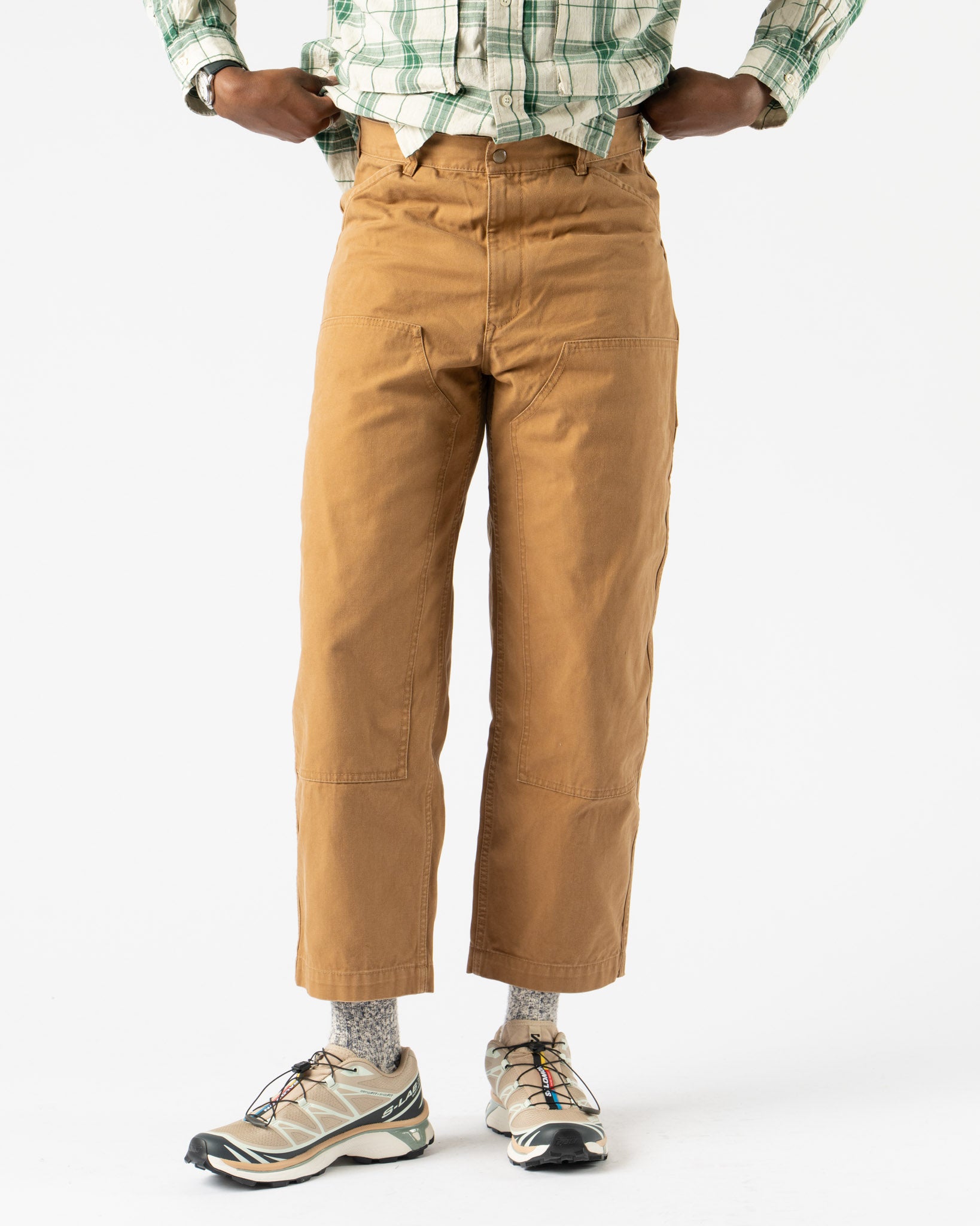 Pilgrim Surf + Supply Eddie Double Knee Pant in Khaki