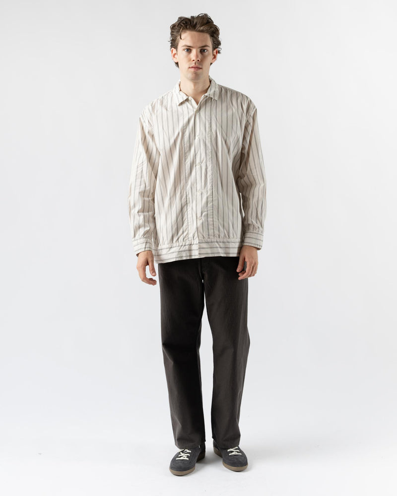 Pilgrim Surf + Supply Claude Longsleeve in Natural Stripe