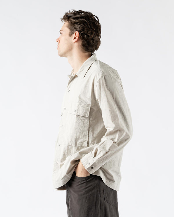 Pilgrim Surf + Supply Ivan Longsleeve Shirt in Ash