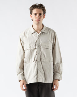 Pilgrim Surf + Supply Ivan Longsleeve Shirt in Ash