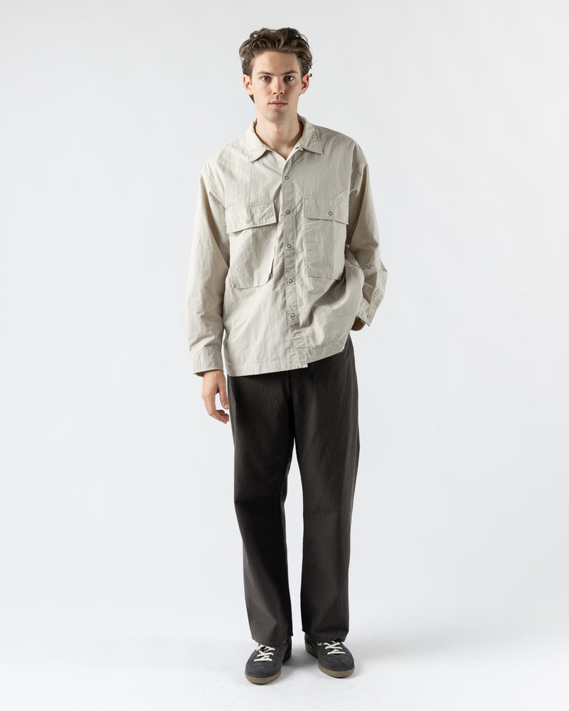 Pilgrim Surf + Supply Ivan Longsleeve Shirt in Ash