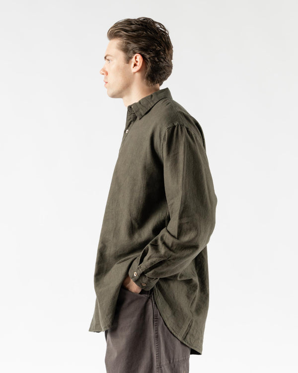 Pilgrim Surf + Supply McCarthy Popover Shirt in Olive