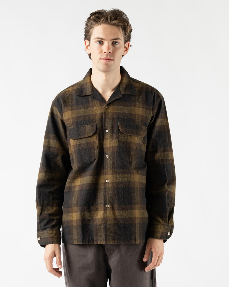 Pilgrim Surf + Supply Vincent Longsleeve Shirt in Mustard