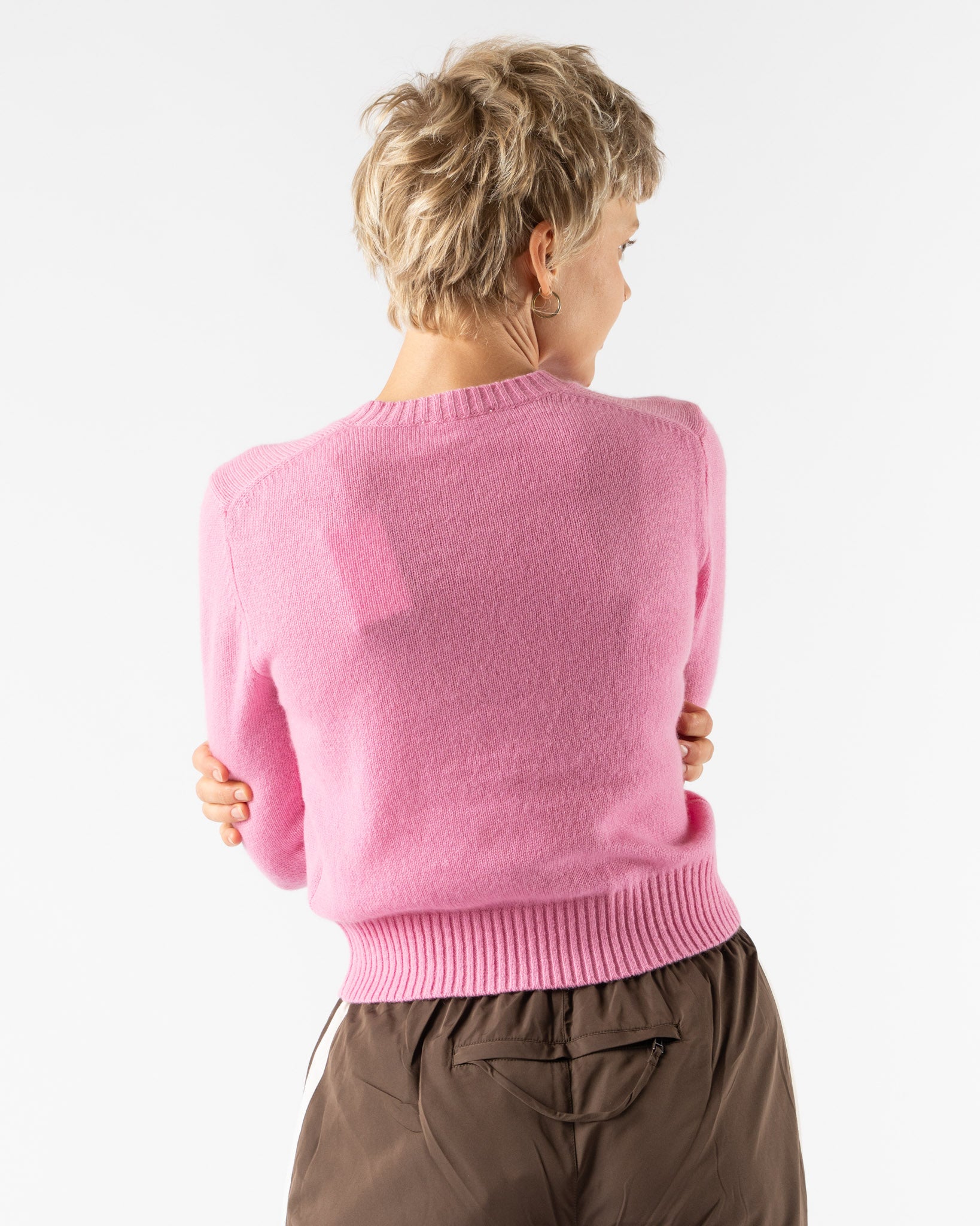Sandy Liang Pino Cashmere Sweater in Pink