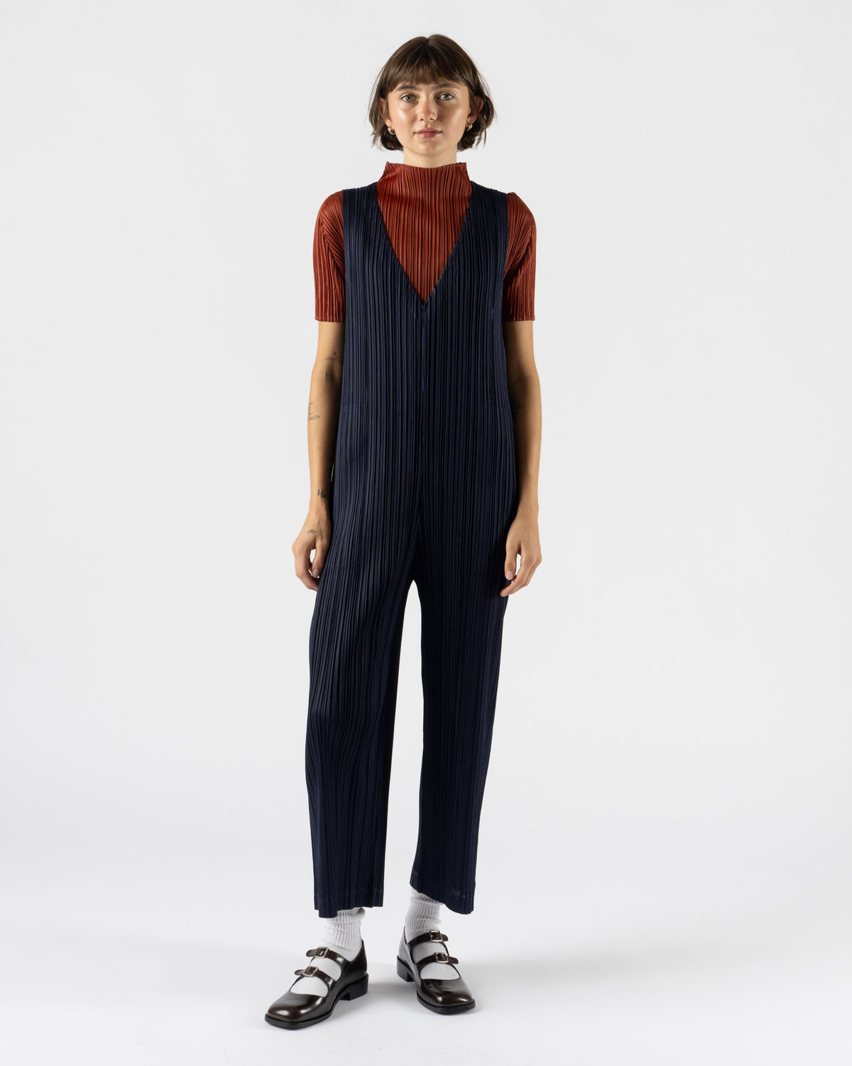 Pleats Please Issey Miyake Jumpsuit in Navy September