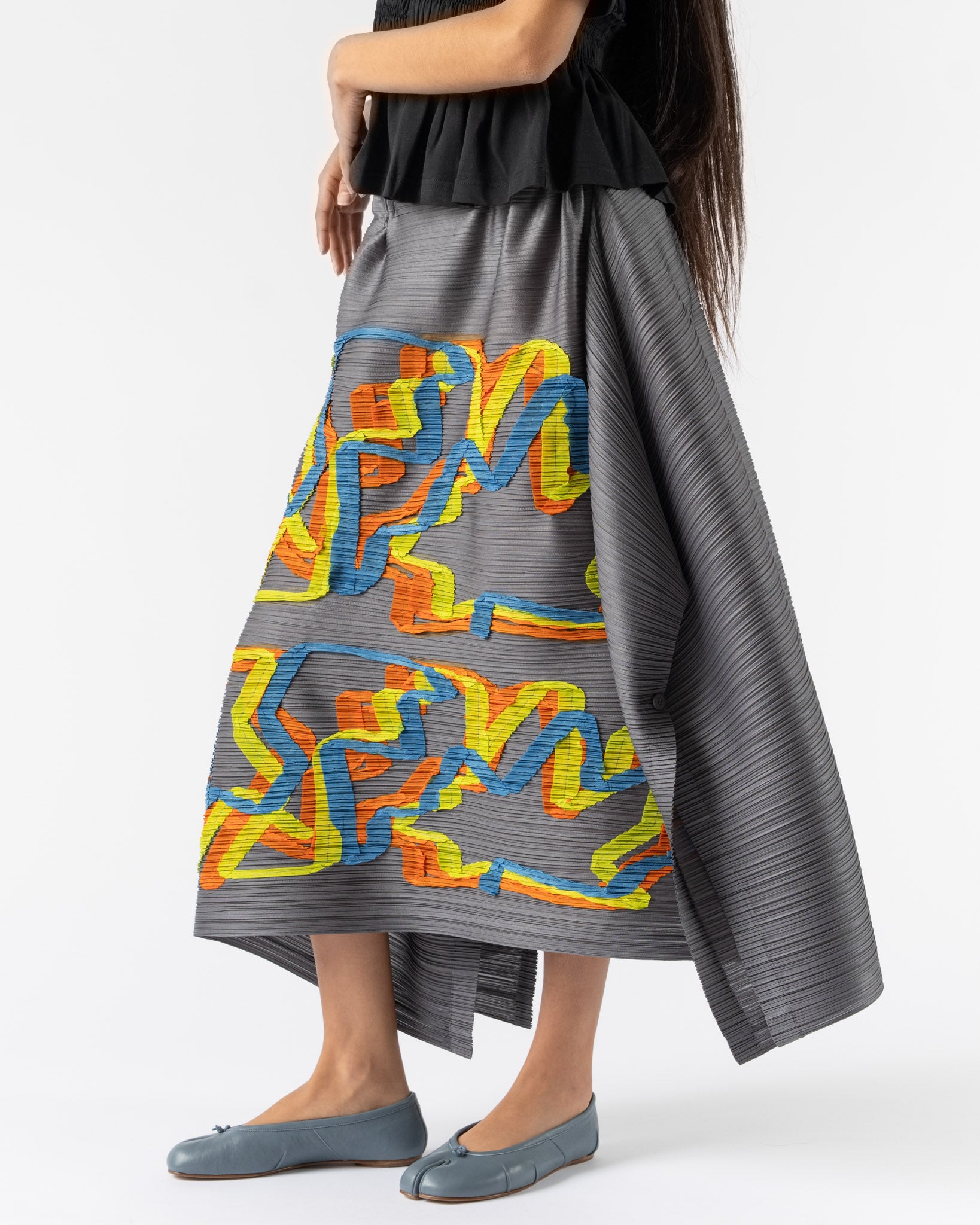 Pleats Please Issey Miyake Mix in Gray Curated at Jake and Jones