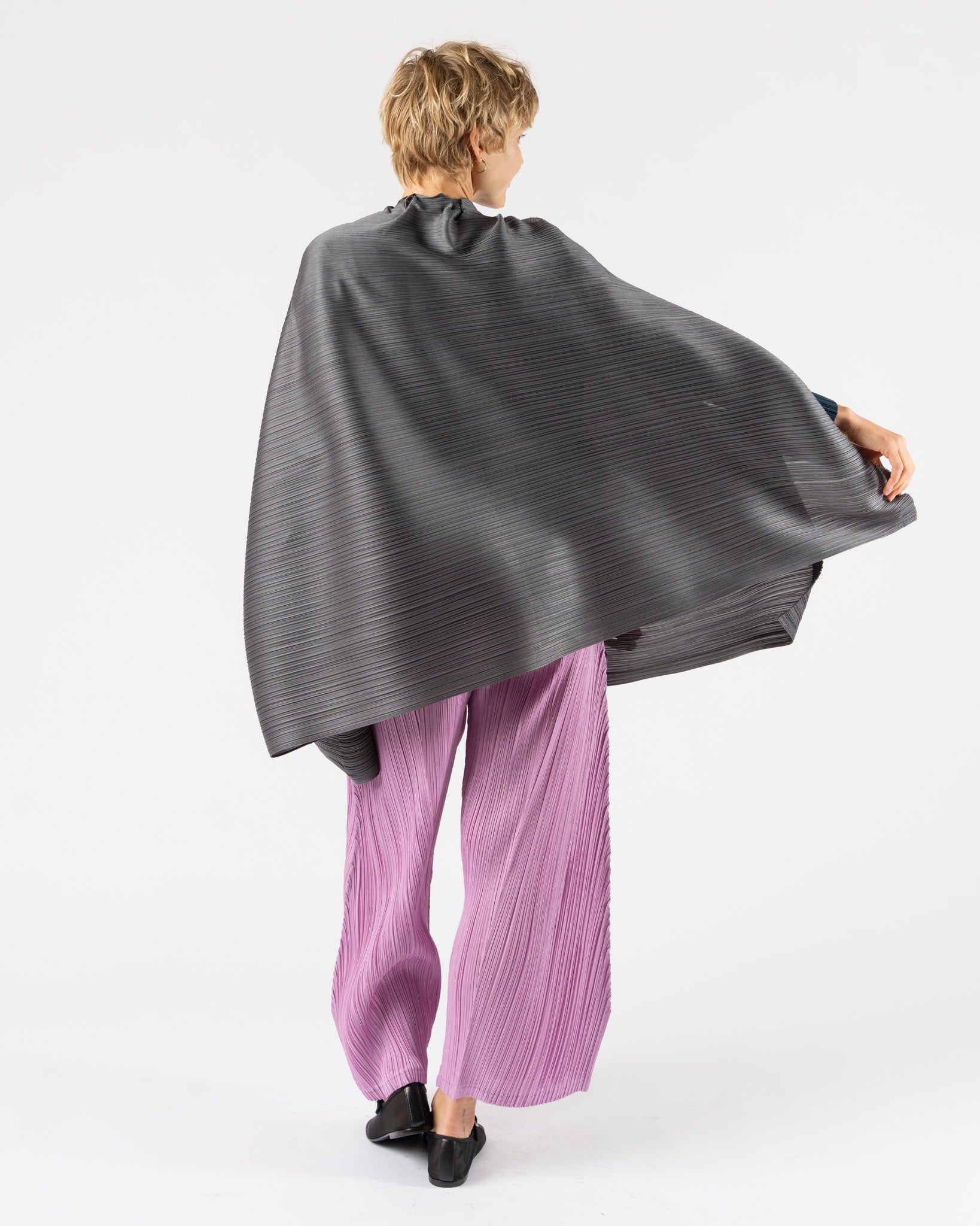 Pleats Please Issey Miyake Mix in Gray Curated at Jake and Jones