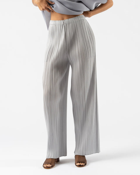 すーちゃん★ISSEY MIYAKE プリーツパンツ グレー Pleats Please Issey Miyake Monthly Colors April Pants in Cool Gray