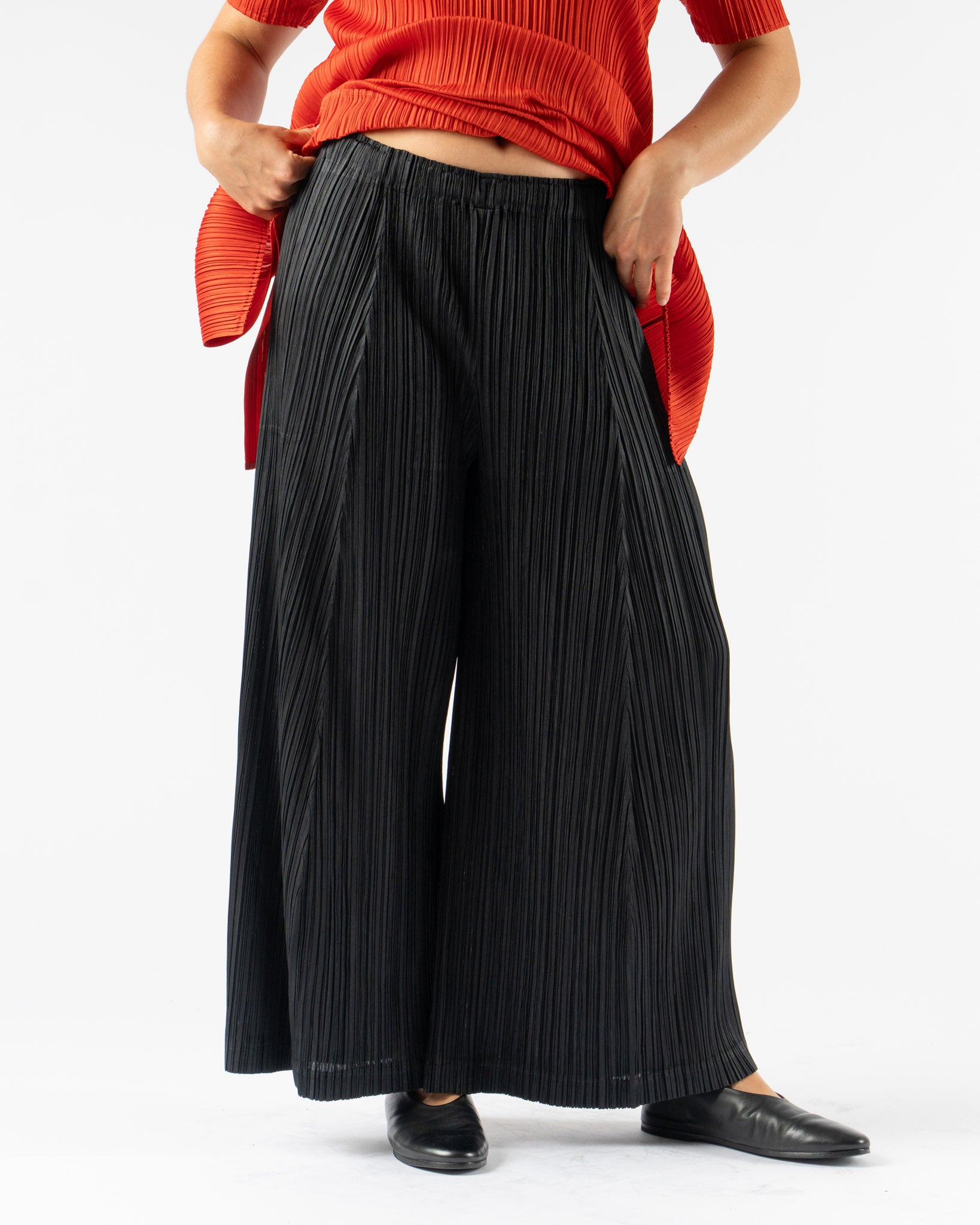 Pleats Please Issey Miyake Thicker Bottoms 1 in Black