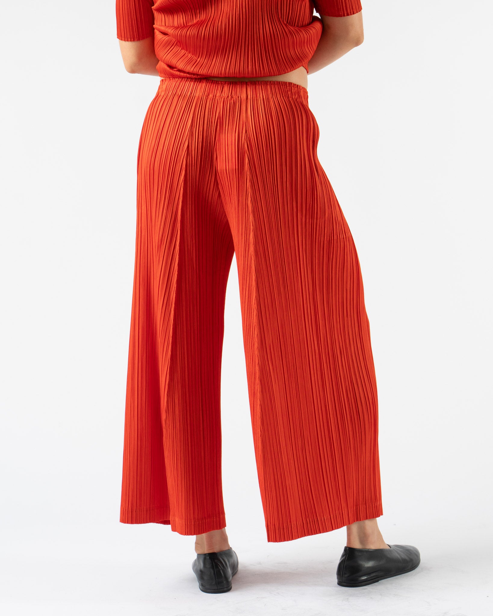 Pleats Please Issey Miyake Thicker Bottoms 1 in Bright Red