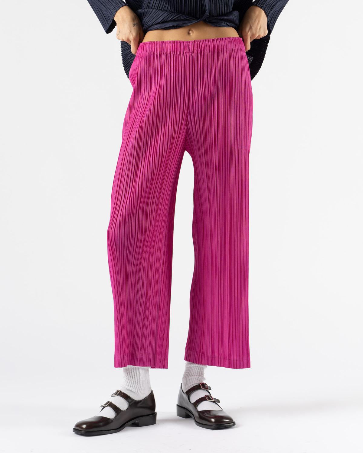 Pleats Please Issey Miyake Thicker Bottoms 2 in Magenta