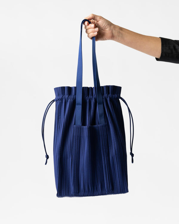 Pleats Please Issey Miyake Pleats Tote Bag Deep Blue