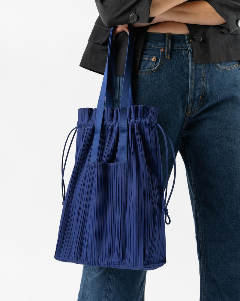 Pleats Please Issey Miyake Pleats Tote Bag Deep Blue