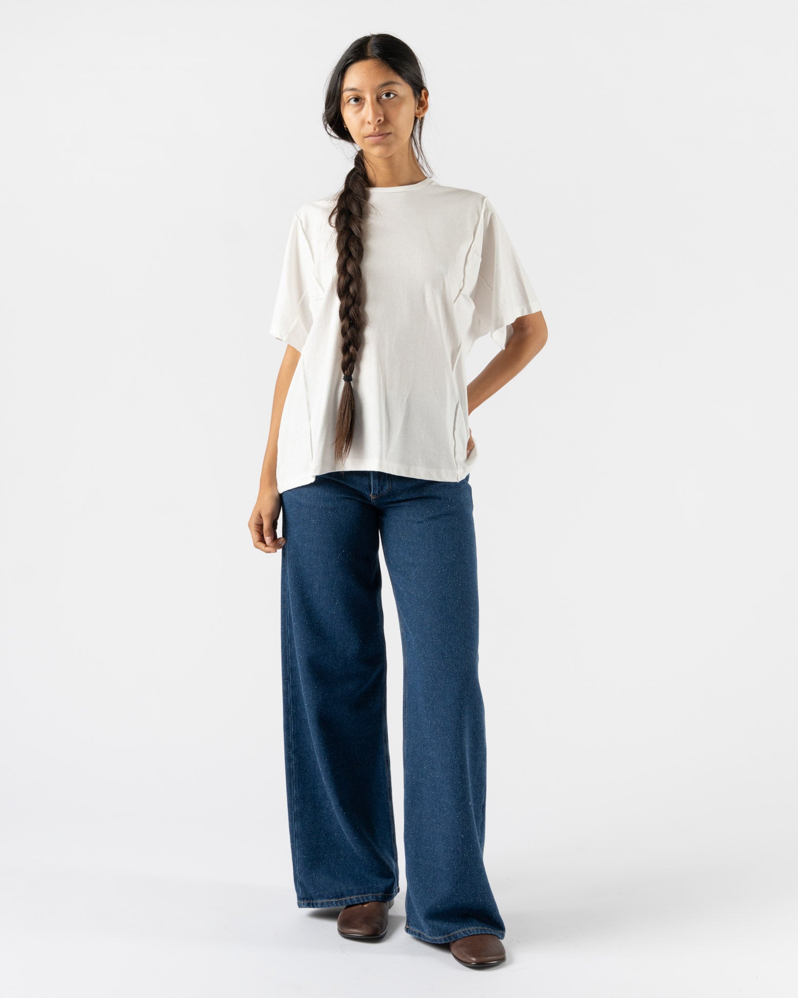 Baserange Poi Tee Shirt in Off White