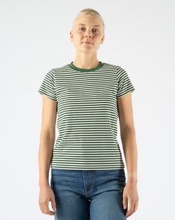 Alex Mill Prospect Tee in Green/White