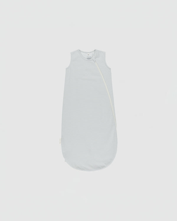 Quincy Mae Jersey Sleep Bag in Sky Micro Stripe