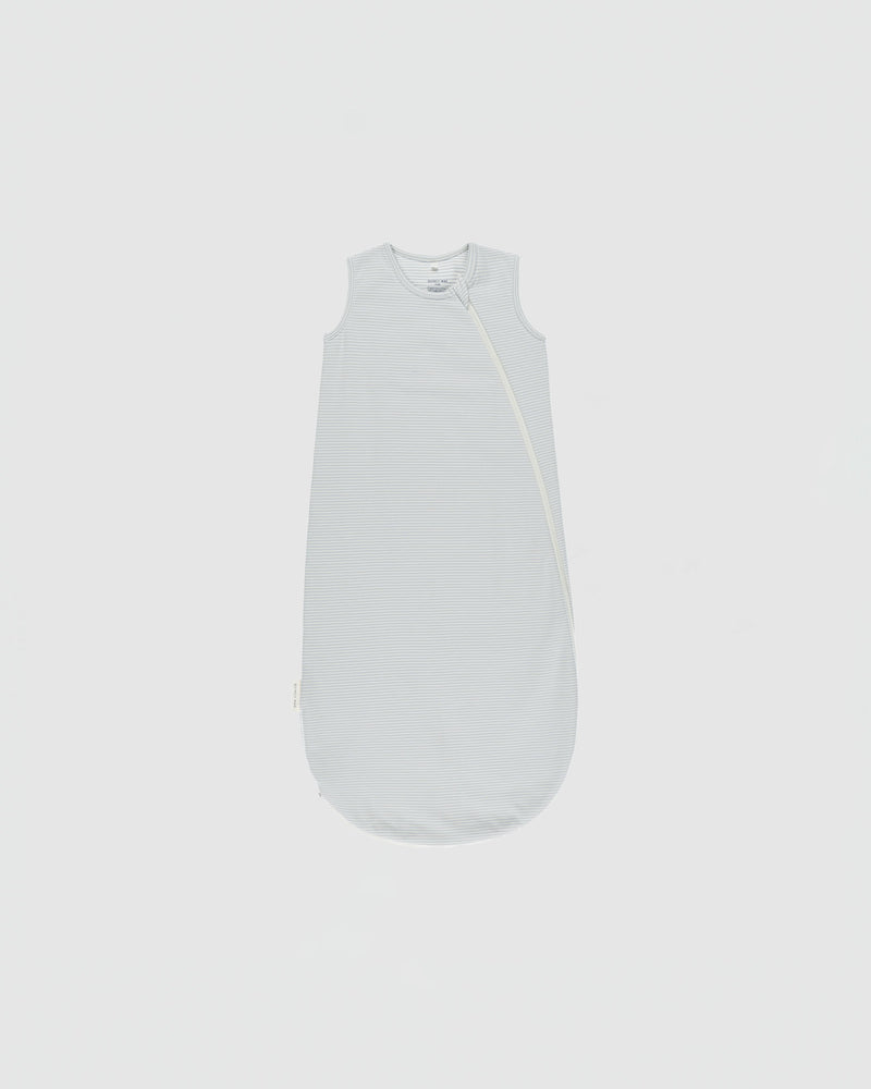 Quincy Mae Jersey Sleep Bag in Sky Micro Stripe