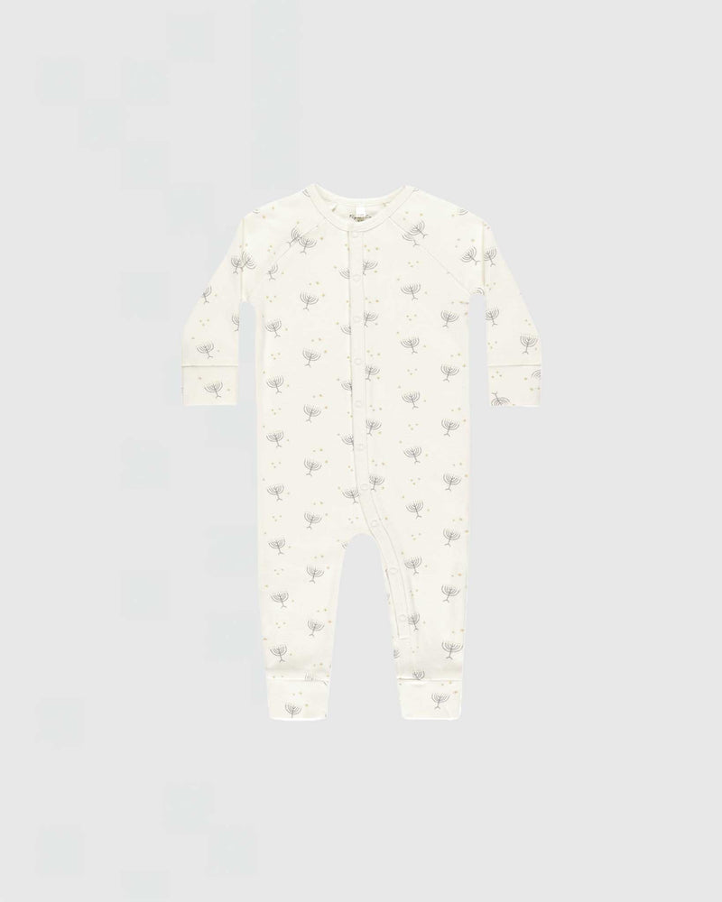 Rylee + Cru Organic Long John Pajamas in Hanukkah