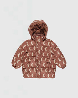 Rylee + Cru Puffer Jacket in Brick Moons