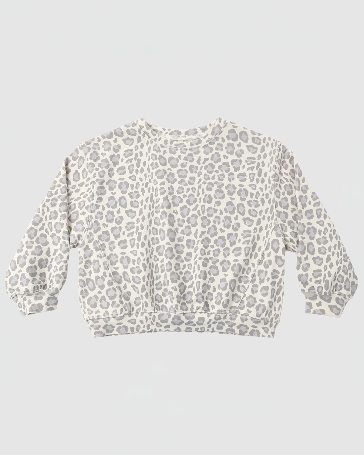 Rylee + Cru Oversized Sweatshirt in Blue Leopard