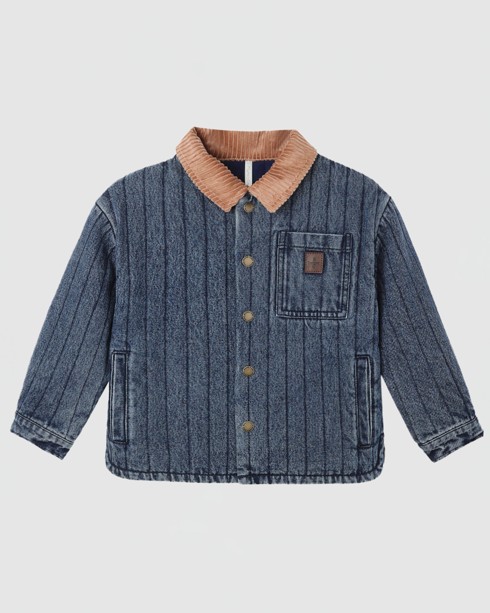 Rylee + Cru Nashville Quilted Jacket in Indigo