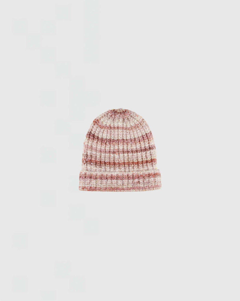 Rylee + Cru Beanie in Pink Multi Stripe