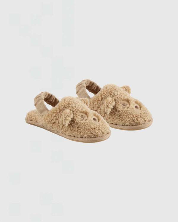 Rylee + Cru Gold Bear Slippers