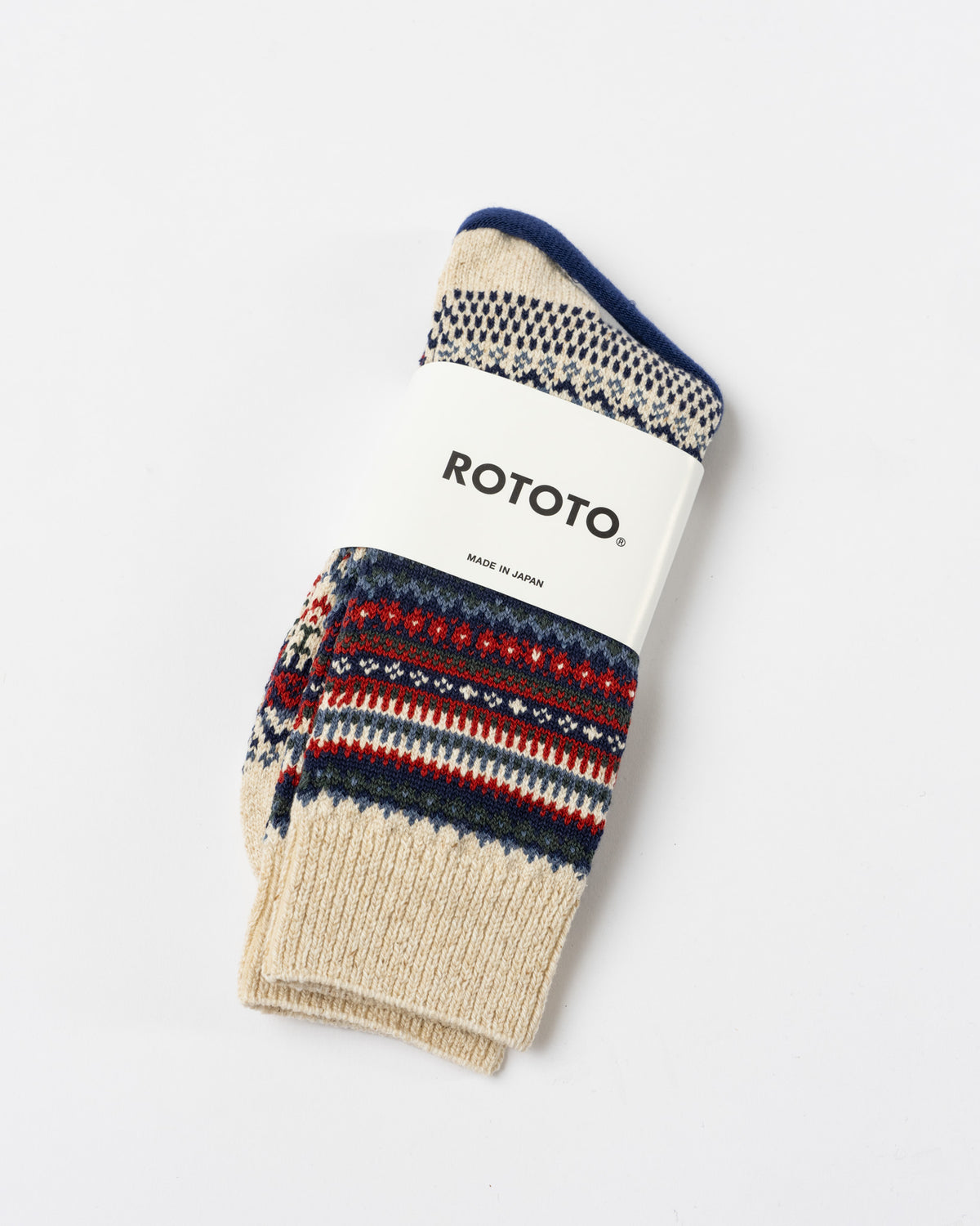 ROTOTO R1630 Sock in Ivory