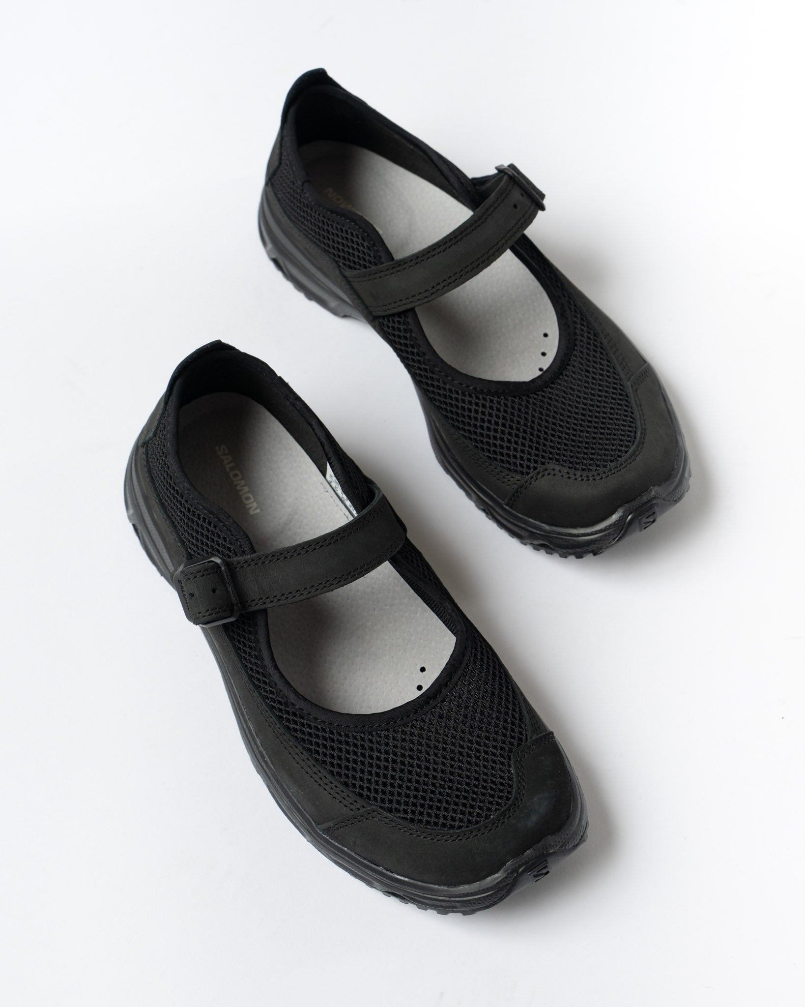 靴 SALOMON RX MARIE-JEANNE SALOMON RX Marie Jeanne collapsible-heel mesh and nubuck