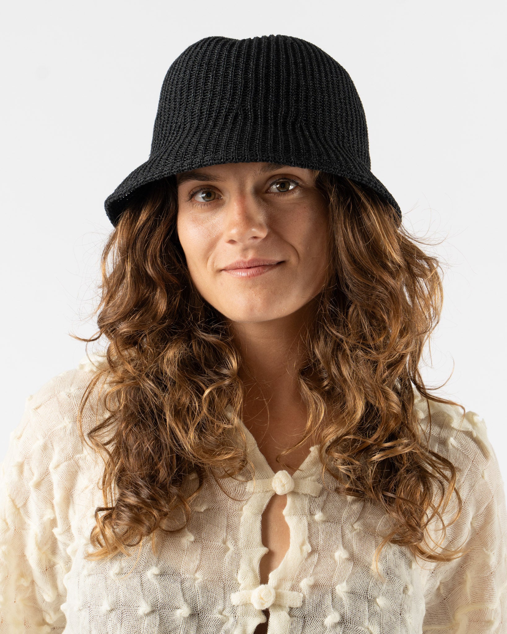 帽子 RACAL Paper Mix Turip Hat Racal Hat Maker Paper Mix Turip Hat in Navy Curated at Jake