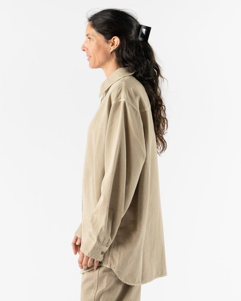 Lemaire Relaxed Shirt in Natural Beige