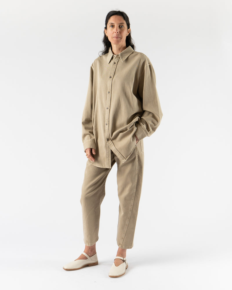 Lemaire Relaxed Shirt in Natural Beige