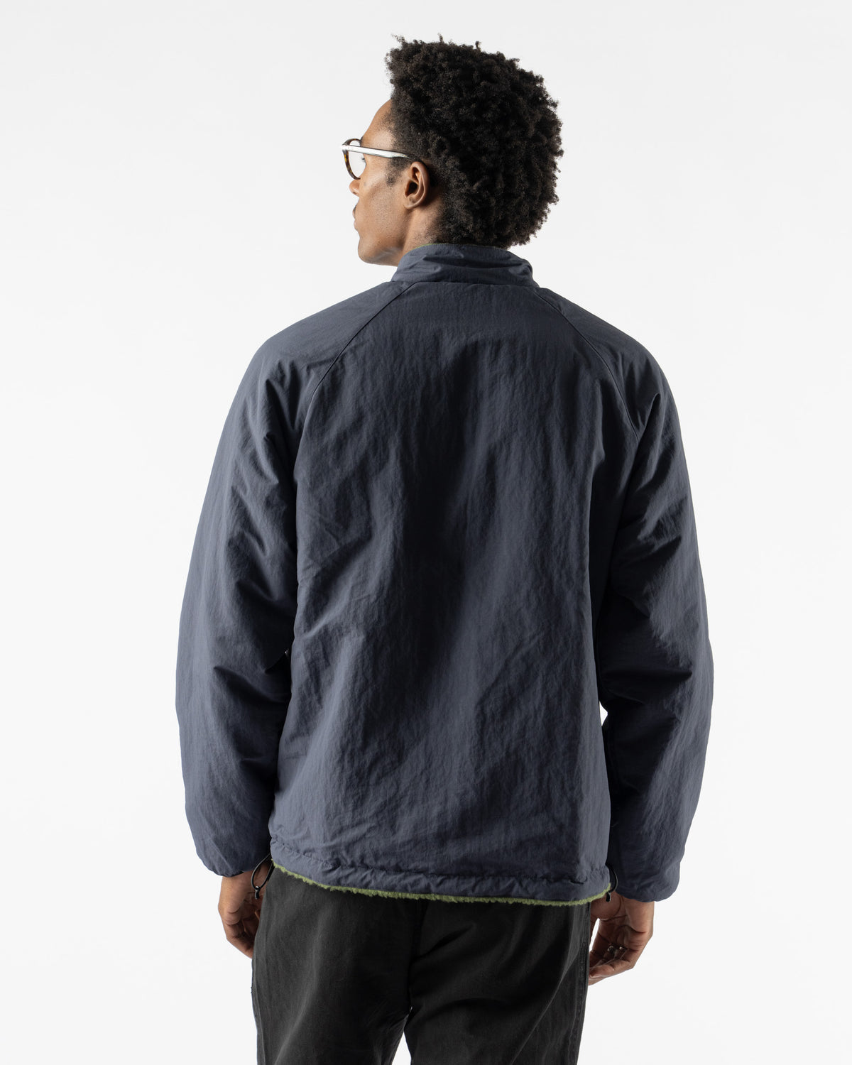 Gramicci Reversible Sherpa Jacket in Olive/Navy Olive/Navy