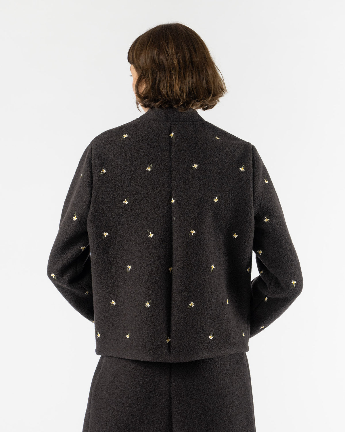RIER Walker Jacket Mini in Charbon Crocus Felted